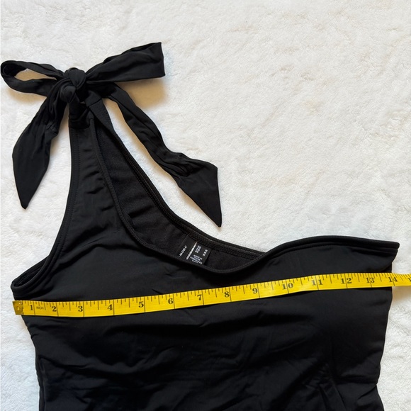 Vero Moda Size M Black One-Shoulder Swimsuit - Picture 4 of 11
